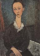 Amedeo Modigliani Femme au col Bianc (mk38) oil on canvas